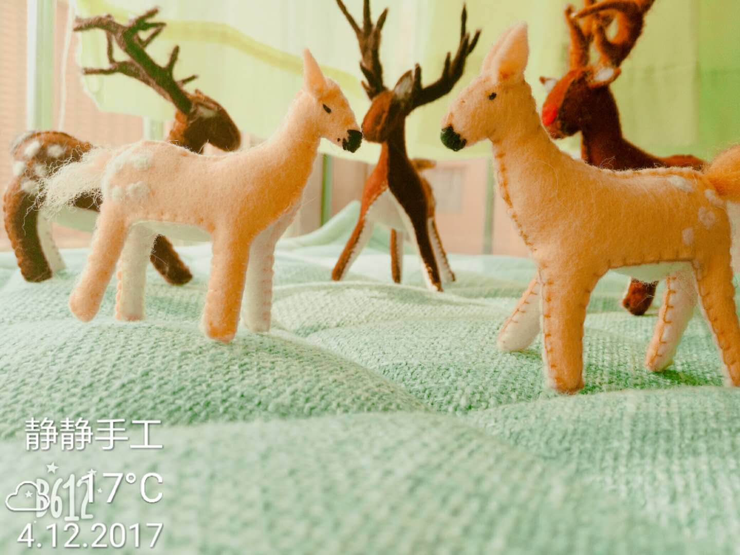 羊毛毡系列2：梅花鹿、小老鼠、猫和花仙子 | 瑞静老师玩转手工视频系列